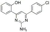 2-(2-AMINO-6-(4-CHLOROPHENYL)PYRIMIDIN-4-YL)PHENOL Struktur