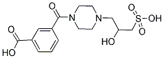 3-([4-(2-HYDROXY-3-SULFOPROPYL)PIPERAZIN-1-YL]CARBONYL)BENZOIC ACID Struktur