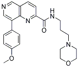 8-(4-METHOXY-PHENYL)-[1,6]NAPHTHYRIDINE-2-CARBOXYLIC ACID (3-MORPHOLIN-4-YL-PROPYL)-AMIDE Struktur