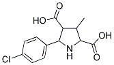 5-(4-CHLOROPHENYL)-3-METHYL-2,4-PYRROLIDINEDICARBOXYLIC ACID Struktur