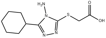 (4-AMINO-5-CYCLOHEXYL-4H-[1,2,4]TRIAZOL-3-YLSULFANYL)-ACETIC ACID Struktur