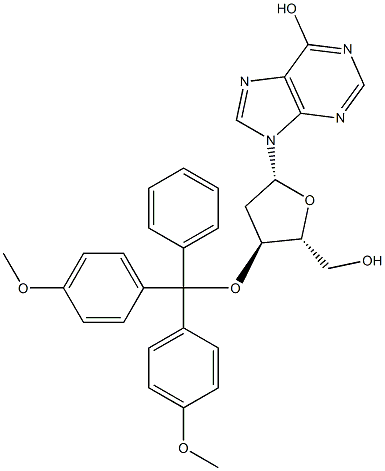 3'-O-(4,4'-DIMETHOXYTRITYL)-2'-DEOXYINOSINE Struktur