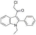 2-CHLORO-1-(1-ETHYL-2-PHENYL-1H-INDOL-3-YL)ETHANONE Struktur