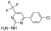 [4-(4-CHLORO-PHENYL)-6-TRIFLUOROMETHYL-PYRIMIDIN-2-YL]-HYDRAZINE Struktur