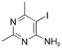 5-IODO-2,6-DIMETHYL-4-PYRIMIDINYLAMINE Struktur