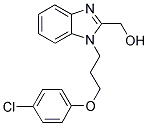 (1-[3-(4-CHLOROPHENOXY)PROPYL]-1H-BENZIMIDAZOL-2-YL)METHANOL Struktur