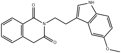 2-[2-(5-METHOXY-1H-INDOL-3-YL)ETHYL]-1,3(2H,4H)-ISOQUINOLINEDIONE Struktur