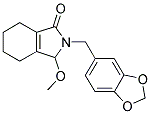 2-BENZO[1,3]DIOXOL-5-YLMETHYL-3-METHOXY-2,3,4,5,6,7-HEXAHYDRO-ISOINDOL-1-ONE Struktur