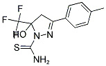 5-HYDROXY-3-(4-METHYLPHENYL)-5-(TRIFLUOROMETHYL)-4,5-DIHYDRO-1H-PYRAZOLE-1-CARBOTHIOAMIDE Struktur