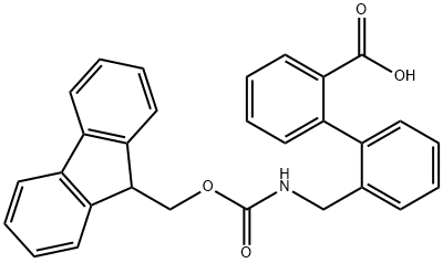 2'-(FMOC-AMINOMETHYL)-BIPHENYL-2-CARBOXYLIC ACID Struktur