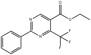 ETHYL 2-PHENYL-4-(TRIFLUOROMETHYL)-5-PYRIMIDINECARBOXYLATE Struktur