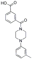 3-([4-(3-METHYLPHENYL)PIPERAZIN-1-YL]CARBONYL)BENZOIC ACID Struktur