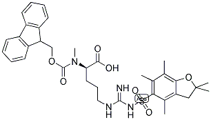 FMOC-D-MEARG(PBF)-OH Struktur