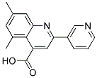 5,7-DIMETHYL-2-PYRIDIN-3-YLQUINOLINE-4-CARBOXYLIC ACID Struktur