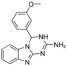 4-(3-METHOXYPHENYL)-3,4-DIHYDRO[1,3,5]TRIAZINO[1,2-A]BENZIMIDAZOL-2-AMINE Struktur