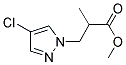 3-(4-CHLORO-PYRAZOL-1-YL)-2-METHYL-PROPIONIC ACID METHYL ESTER Struktur