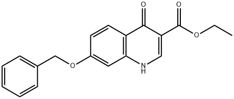 ETHYL 4-OXO-7-(BENZYLOXY)HYDROQUINOLINE-3-CARBOXYLATE Struktur