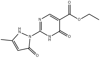 ETHYL 2-(3-METHYL-5-OXO-2,5-DIHYDRO-1H-PYRAZOL-1-YL)-6-OXO-1,6-DIHYDRO-5-PYRIMIDINECARBOXYLATE Struktur