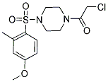 1-(CHLOROACETYL)-4-[(4-METHOXY-2-METHYLPHENYL)SULFONYL]PIPERAZINE Struktur