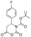 4-(4-FLUORO-PHENYL)-2,6-DIOXO-[1,3]OXAZINANE-3-CARBOXYLIC ACID TERT-BUTYL ESTER Struktur