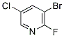 3-BROMO-5-CHLORO-2-FLUOROPYRIDINE Struktur