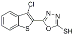 5-(3-CHLORO-BENZO[B]THIOPHEN-2-YL)-[1,3,4]OXADIAZOLE-2-THIOL Struktur