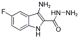 3-AMINO-5-FLUORO-1H-INDOLE-2-CARBOXYLIC ACID HYDRAZIDE Struktur