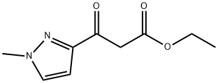 3-(1-METHYL-1 H-PYRAZOL-3-YL)-3-OXO-PROPIONIC ACID ETHYL ESTER Struktur