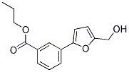 PROPYL 3-[5-(HYDROXYMETHYL)-2-FURYL]BENZOATE Struktur