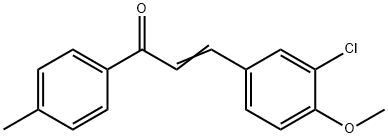 (E)-3-(3-CHLORO-4-METHOXYPHENYL)-1-(4-METHYLPHENYL)-2-PROPEN-1-ONE Struktur