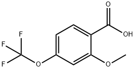 2-METHOXY-4-(TRIFLUOROMETHOXY)BENZOIC ACID Struktur