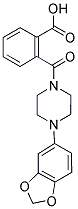 2-([4-(1,3-BENZODIOXOL-5-YL)PIPERAZIN-1-YL]CARBONYL)BENZOIC ACID Struktur