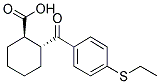 TRANS-2-(4-THIOETHYLBENZOYL)CYCLOHEXANE-1-CARBOXYLIC ACID Struktur