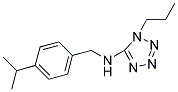 N-(4-ISOPROPYLBENZYL)-1-PROPYL-1H-TETRAZOL-5-AMINE Struktur