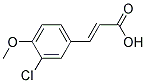 3-CHLORO-4-METHOXYCINNAMIC ACID Struktur