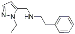 (2-ETHYL-2 H-PYRAZOL-3-YLMETHYL)-PHENETHYL-AMINE Struktur