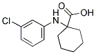 1-(3-CHLORO-PHENYLAMINO)-CYCLOHEXANECARBOXYLIC ACID Struktur