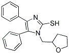 4,5-DIPHENYL-1-(TETRAHYDROFURAN-2-YLMETHYL)-1H-IMIDAZOLE-2-THIOL Struktur