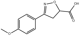 3-(4-METHOXY-PHENYL)-4,5-DIHYDRO-ISOXAZOLE-5-CARBOXYLIC ACID Struktur