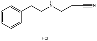 3-PHENETHYLAMINO-PROPIONITRILEHYDROCHLORIDE Struktur