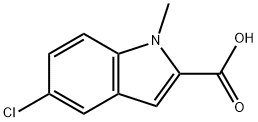 5-CHLORO-1-METHYL-1H-INDOLE-2-CARBOXYLIC ACID Struktur