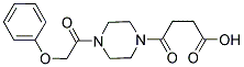 4-OXO-4-[4-(PHENOXYACETYL)PIPERAZIN-1-YL]BUTANOIC ACID Struktur