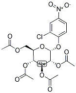 2-CHLORO-4-NITROPHENYL-2,3,4,6-TETRA-O-ACETYL-A-D-GLUCOPYRANOSIDE Struktur