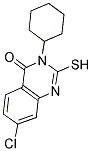 7-CHLORO-3-CYCLOHEXYL-2-MERCAPTOQUINAZOLIN-4(3H)-ONE Struktur