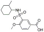 4-METHOXY-3-([(2-METHYLCYCLOHEXYL)AMINO]SULFONYL)BENZOIC ACID Struktur