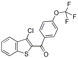 (3-CHLOROBENZO(B)THIOPHENE-2-YL)-(4-TRIFLUOROMETHOXYPHENYL)-METHANONE Struktur