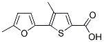 4-METHYL-5-(5-METHYL-FURAN-2-YL)-THIOPHENE-2-CARBOXYLIC ACID Struktur