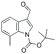 7-METHYL-3-FORMYLINDOLE-1-CARBOXYLIC ACID TERT-BUTYL ESTER Struktur