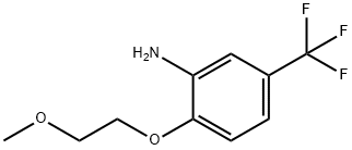 2-(2-METHOXY-ETHOXY)-5-TRIFLUOROMETHYL-PHENYLAMINE Structure