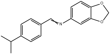 5-(1-AZA-2-(4-(ISOPROPYL)PHENYL)VINYL)BENZO[D]1,3-DIOXOLENE Struktur